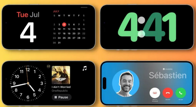 新乐苹果手机维修分享iOS17横屏充电待机显示有什么好处 