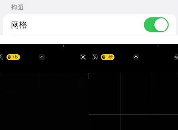 新乐苹果手机维修网点分享iPhone如何开启九宫格构图功能